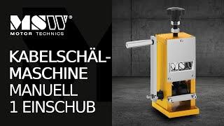 Kabelschälmaschine MSW Motor Technics MSW-WS-006 | Produktpräsentation