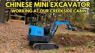 I Transformed My Cabin’s Creek With My Chinese Mini Excavator