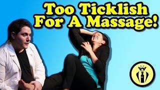 KELLY'S TOO TICKLISH FOR A MASSAGE!