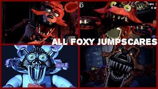 Every Single Foxy Jumpscare - Five Nights at Freddy's (2014-2016)