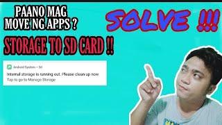 PAANO MAG MOVE NG APP  STORAGE TO SD CARD !! STEP BY STEP TUTORIAL !!