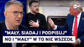 Komentarze po wybuchu emocji w Gabinecie Owalnym. Wipler: Trump blefował @TVN24