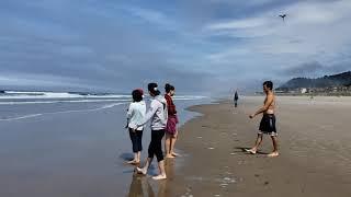 on the beach