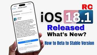 iOS 18.1 RC Released - What’s New? In Hindi