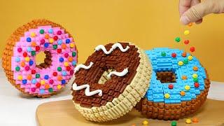 It Is Your Birthday Perfect GIANT LEGO Donut Recipes  Lego Cooking Food ASMR