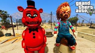 ANIMATRONICS FNAF! Jelly VALERA AND CHUKI GOT GG 5 FASHION GAME VIDEO [GTA 5 MODS Multi Pulti]