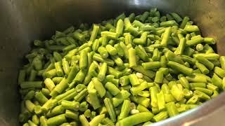 Hoyt Tidwell canning green beans