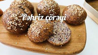 Mayasız Pəhriz Çörəyi!  UNSUZ, QLÜTENSİZ! Sadə mükəmməl! Sünqər kimi Çörək / Diet bread.