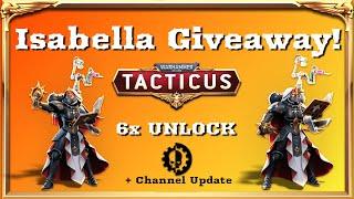 Isabella Unlock Giveaway [ and a channel update ]