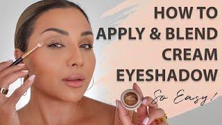 HOW TO APPLY & BLEND CREAM EYESHADOWS! | NINA UBHI