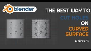 The Best Way to Cut Holes on Curve Surface in Blender (Quick Blender Tips)