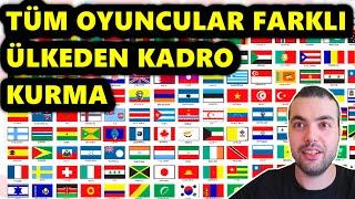 TÜM OYUNCULARI FARKLI ÜLKELERDEN SEÇİP KADRO KURMA eFootball 2024 Mobile Gameplay