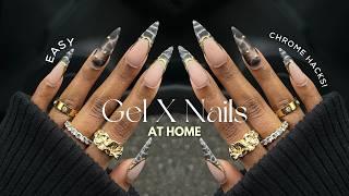 The EASIEST Snake Print Nails | Best ISOLATED chrome products you MUST see! | gel x nails tutorial