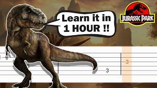 Jurassic Park - Theme song - EASY Guitar tutorial (TAB)