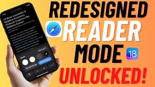 How to Enable & Use Redesigned Safari Reader Mode in iOS 18