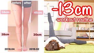 [Once a day] Ashi-Paka routine! Get thighs slim by 13cm! Best solution for holiday weight gain!