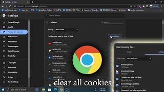 how to clear Cache and Cookie in Chrome