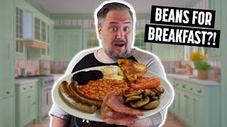 Americans Try a Full English Breakfast - Making our First Fry-up!