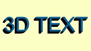 CSS For 3D Text