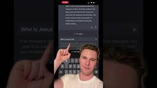 What ChatGPT says about JESUS?! #chatgpt #ai #bible #jesus #supernatural #shorts #prayer