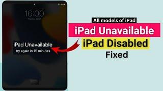 iPad unavailable | iPad is disabled | iPad Security Lockout fixed.