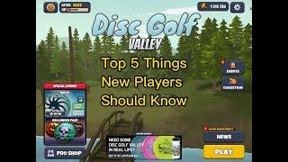 Top 5 Things New Players Should Know : Disc Golf Valley