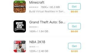 Халява! Как скачивать платные;взломанные игры на iOS 11 iPhone;iPad (Gta;goat;Minecraft;terraria)