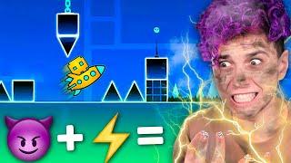 ПРОИГРАЛ - удар ТОКОМ ️ Geometry Dash Challenge