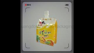 spout bag aluminum,shaped spouted bags,flexible packaging spout pouch bag