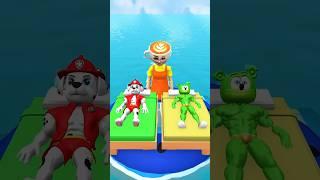 Cappuccino Laser vs Monster Gummy Bear & Marshall!  #shorts #gta5  #cappuccino #pawpatrol