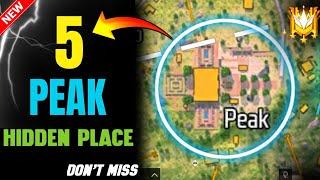 PEAK KE TOP 5 RANK PUSH HIDDEN PLACE   BR Rank Push Trik and tips in Solo || Part 1#freefire