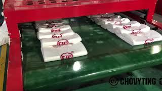 CHOVYTING high speed shopping t-shirt bag making machine