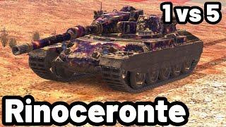 Rineceronte | 7.5K DAMAGE 1 VS 5 | WOT Blitz Pro Replays