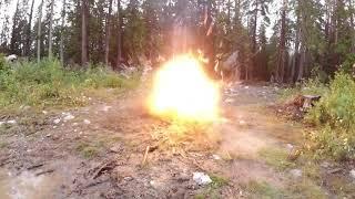 240L Oxyhydrogen explosion