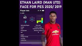 Ethan Laird (Manchester United Youngster) Face for PES 2020/ 2019