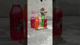 Soda War Mentos Vs Cola, Dew, Fanta  #experiment #cocacola #funexperiment #experiment #mentos