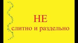 Слитное или раздельное написание частицы НЕ с различными частями речи.