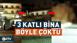 Konya'da 3 Katlı Bina Böyle Çöktü! 5 Kişi Enkaz Altında Kaldı | NTV