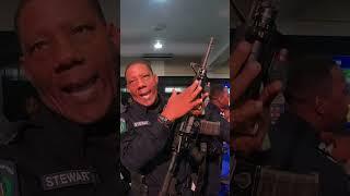 JCF Police Expo 2023   Weapons Expert Showing M4 Carbine Rifle  #jamaicadefenceforce #jcf #police