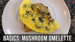 Fluffy Sautéed Mushrooms & Onions Omelette