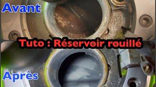 TUTO MECA : réservoir rouillé / Nettoyer￼ , Traiter , Protéger￼ ( kit restorm )