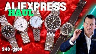 ALIEXPRESS HAUL Ultra Budget | $40 - $100 | Automatic - Titanium | AliExpress Haul Watches | Dec pt2