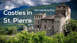 Castles of Sarriod de la Tour and St Pierre near Courmayeur • Aosta Valley ️