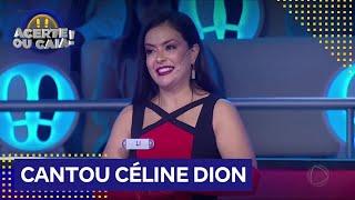 Li Martins canta hit de Céline Dion no 'Acerte ou Caia!'