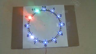 Round LED Clock (Arduino & WS2812B)