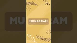 Ismlar ma'nosi - Mukarram  #fyp #fypage #shorts #shortsvideo #uzbeknames #names #uzbek #Mukarram