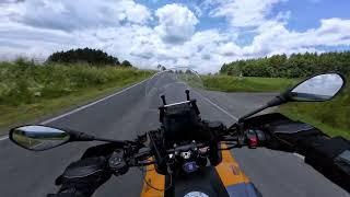 Moto Guzzi Stelvio Frist Ride HD Sound Only RAW 4K fast Ride Dji Action 4 ND Filter Engine Sound