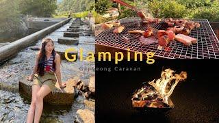 Caravan Glamping at Gapyeong  l Healing VLOG l Travel in South Korea