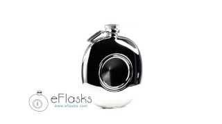 VF6016 Visol "Eye" 4.5 oz Mirrored Round Flask with Viewing Window