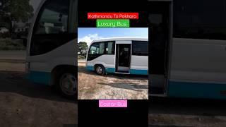 Ktm To Pokhara Bus | Luxury Toyota Coaster  Bus Travel | Best Bus To Long Travel | Sofa bus Pokhara